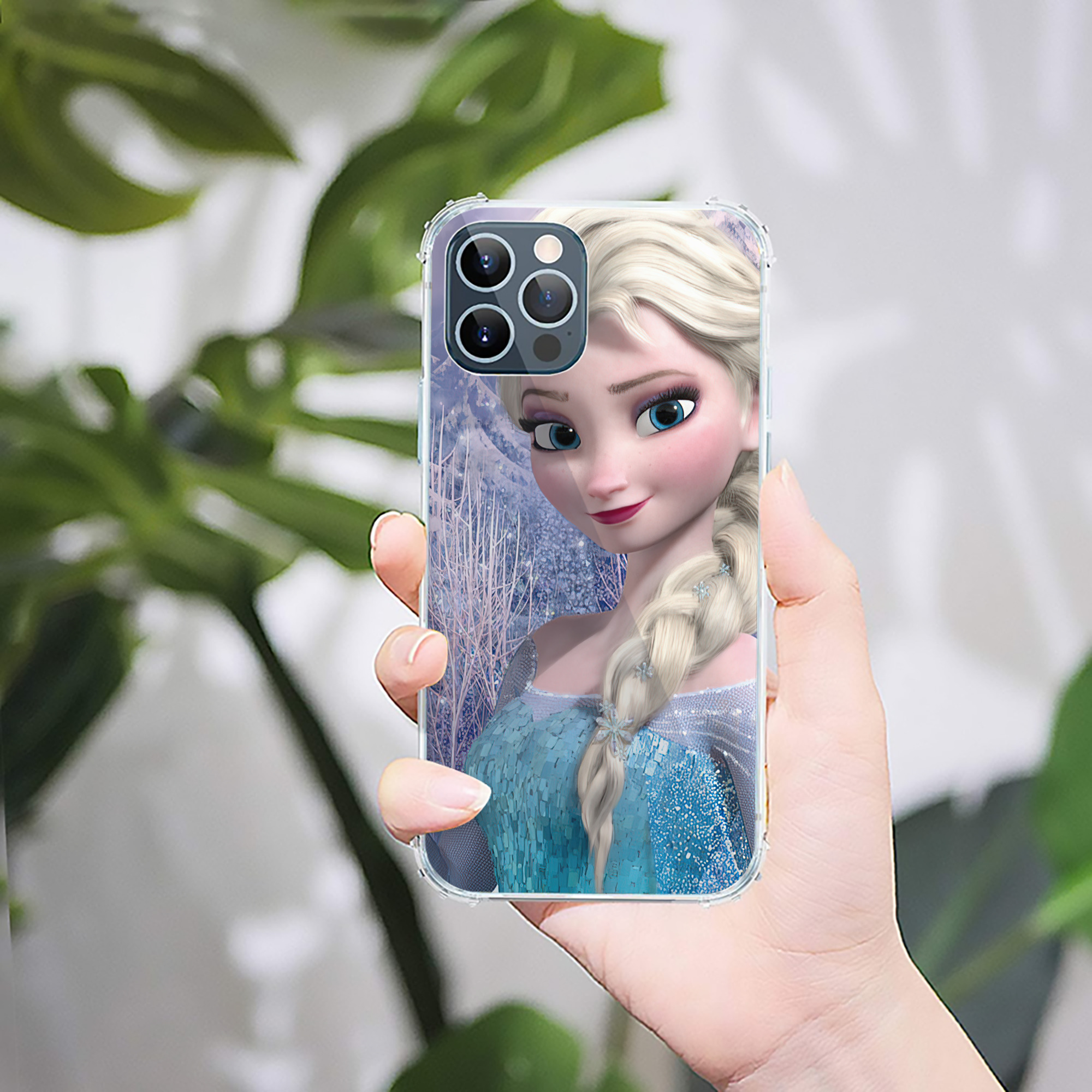 （画像用） アナと雪の女王 アンナ エルサ Frozen Anna Elsa 【iPhone 12シリーズ対応】透明スマホケース（クリアソフトケース）